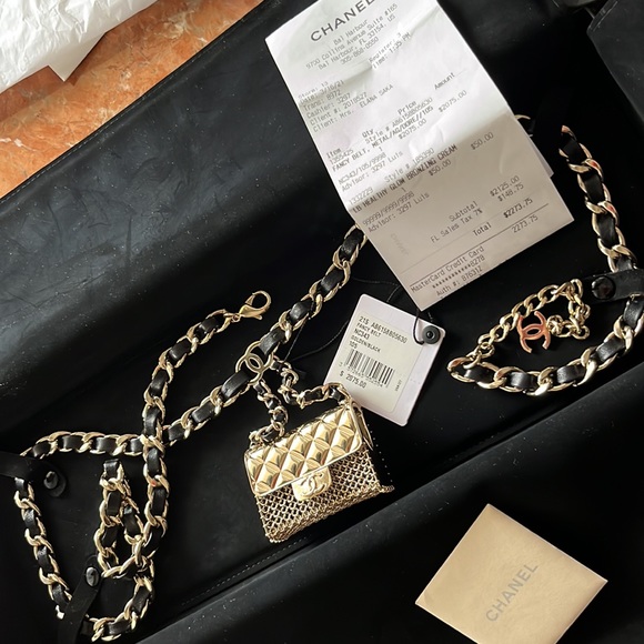 Authentic Chanel brand new with tags collectible novelty belt/cross body/chain - Picture 9 of 13